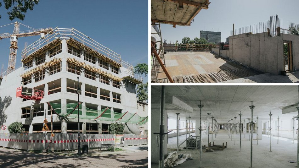 Łódź. Budowa parkingów wielopoziomowych w Łodzi. Powstają kolejne piętra. Kiedy koniec prac?