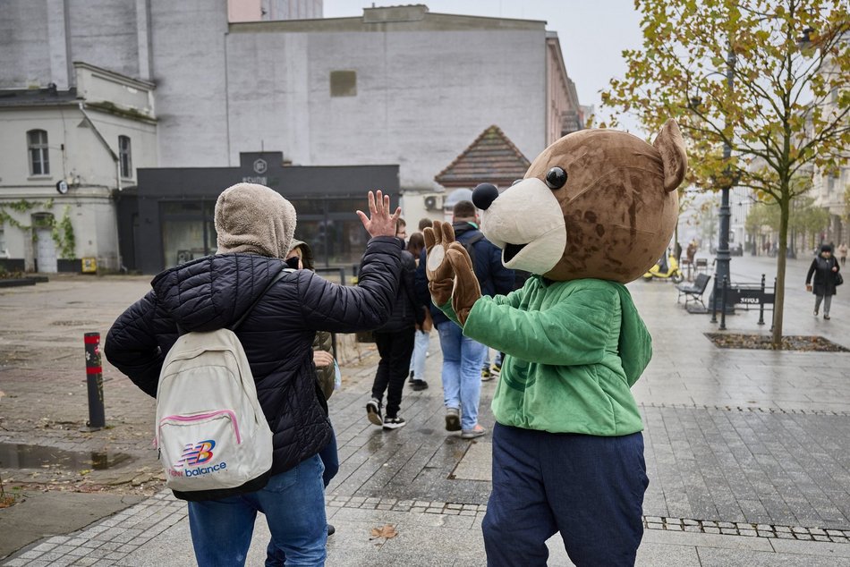 Miś Uszatek na Piotrkowskiej