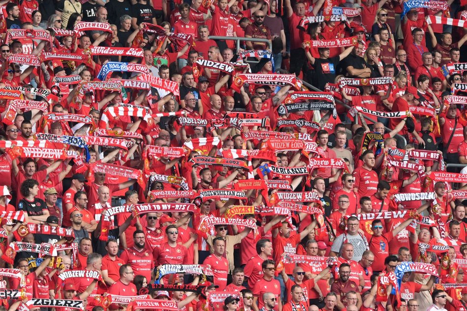 Kibice na meczu Widzewa Łódź kontra GKS Katowice. Byłeś/aś? Znajdź się w galerii
