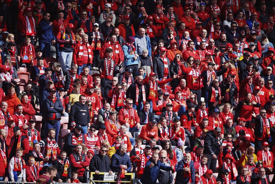Kibice na meczu Widzewa Łódź z Motorem Lublin. Byłeś? Odszukaj się na trybunach