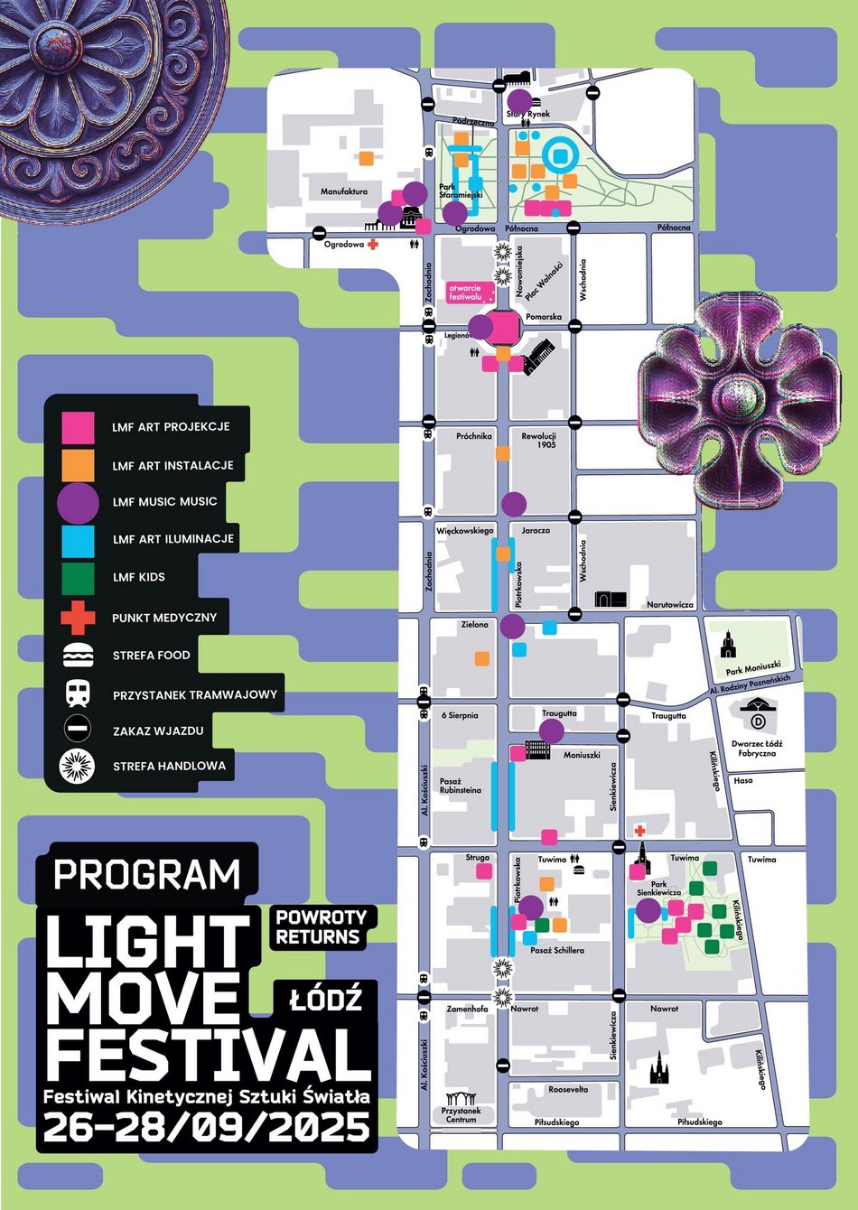 Zmiany w ruchu i atrakcje na Light Move Festival 2025 Łódź