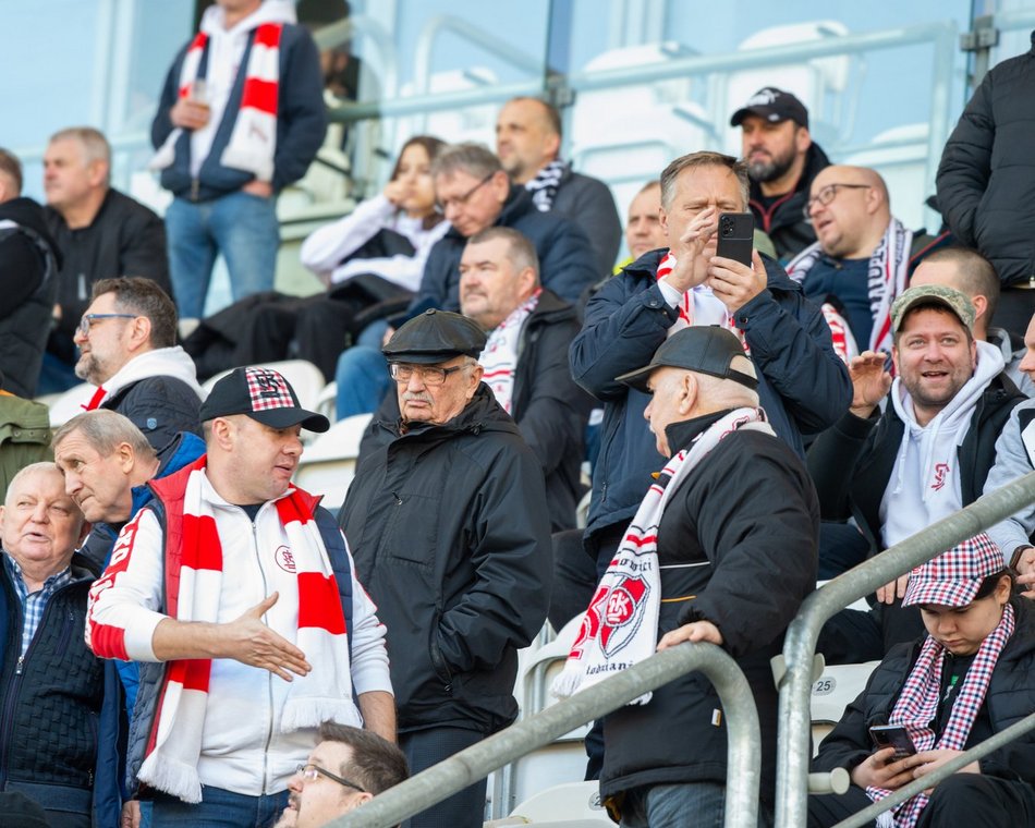 Kibice podczas meczu ŁKS Łódź - Puszcza Niepołomice