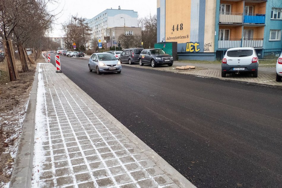 Łódź. Ulica Bartoka po remoncie