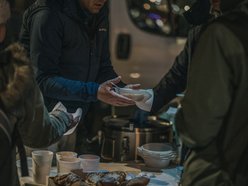 Łódź. Namiot Pełen Wsparcia w Pasażu Schillera