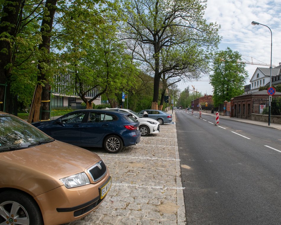 Łódź. Ulice Sienkiewicza i Tymienieckiego w Łodzi