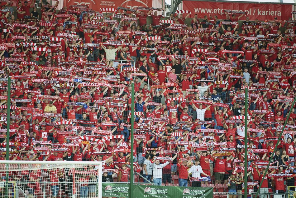 Mecz Widzew Łódź kontra Puszcza Niepołomice. Odszukaj się na zdjęciach z trybun!