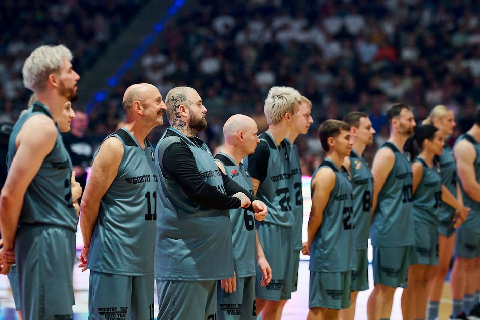 Łódź. Mecz Gortat Team vs NATO Team