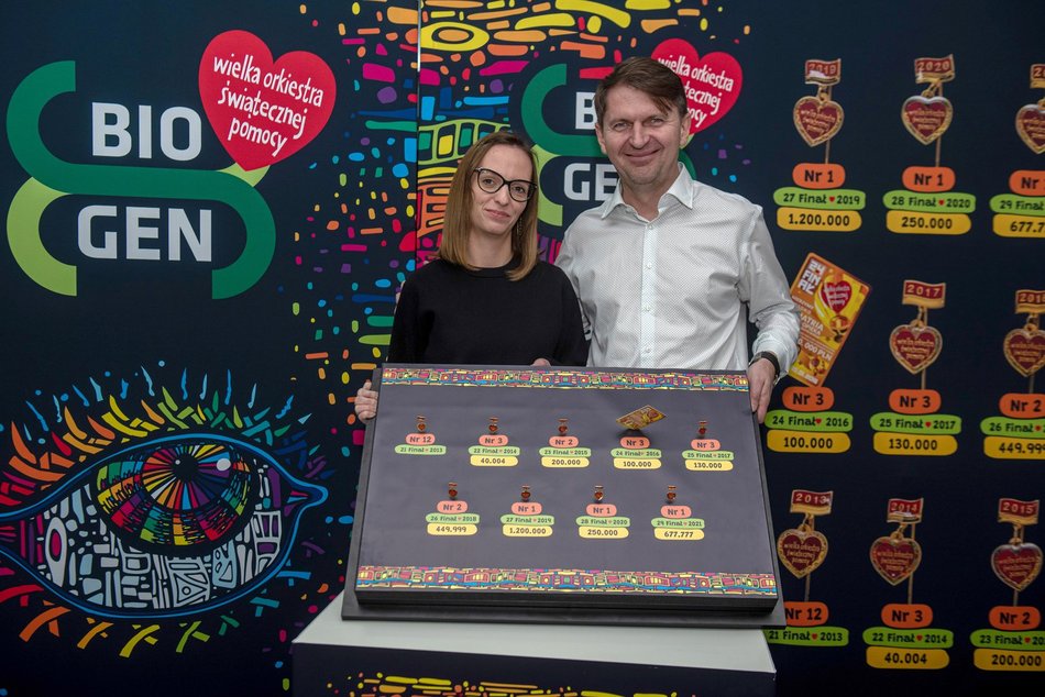 Firma BIO-GEN ma w kolekcji wiele Złotych Serduszek WOŚP