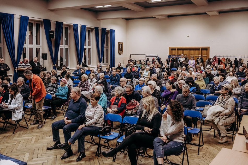 Łódź. KDP. Pierwsze spotkanie wykonawcy z mieszkańcami odbyło się na Karolewie