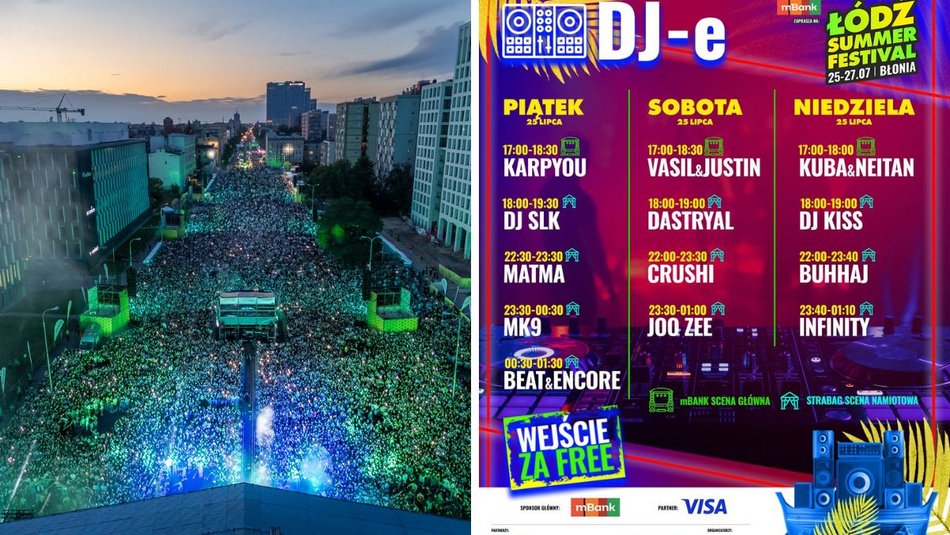 Wszystko o Łódź Summer Festival 2025. Line-up, MPK Łódź, parking, atrakcje