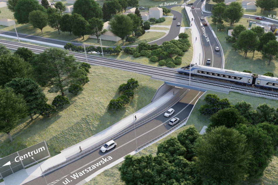 Łódź. Nowy tunel kolejowy w Tomaszowie Mazowieckim. Koniec czekania przed szlabanem!