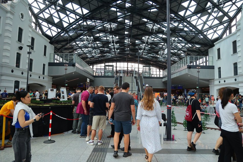Łódź. Wystawa Makiet Kolejowych na dworcu Łódź Fabryczna. Święto miłośników pociągów