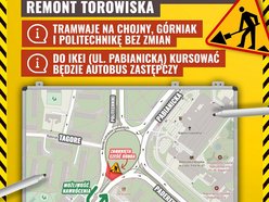 Remont torowiska na Rondzie Lotników Lwowskich. Kiedy start prac?