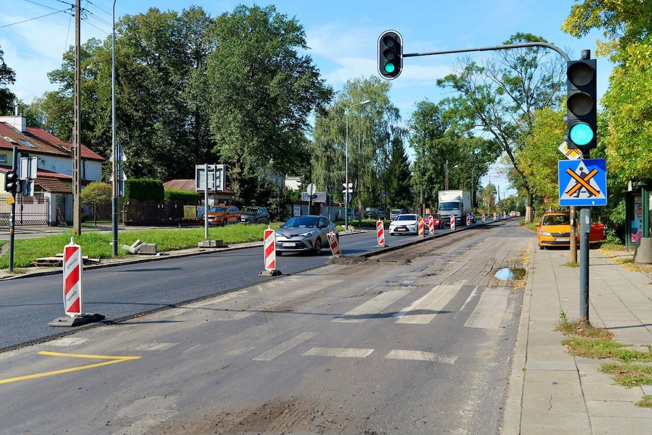 Duże zmiany na Brzezińskiej w Łodzi. Ruch przełożony na drugą nitkę