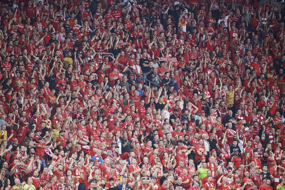 Mecz Widzew Łódź kontra Puszcza Niepołomice. Odszukaj się na zdjęciach z trybun!