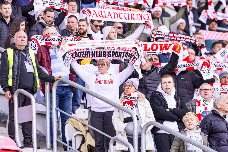 Kibice na meczu ŁKS Łódź z GKS Tychy. Byłeś? Znajdź się w galerii!