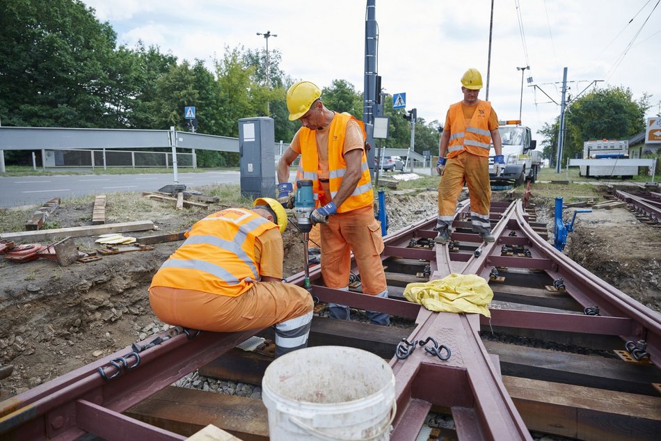 Remont krańcówki na Teofilowie