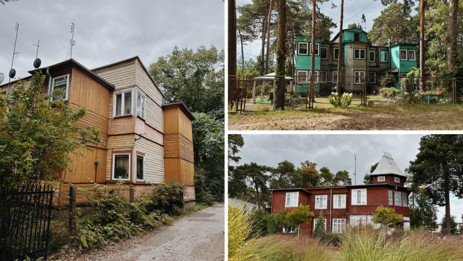 Kolumna-Las, Łask, zabytkowe wille, architektura drewniana