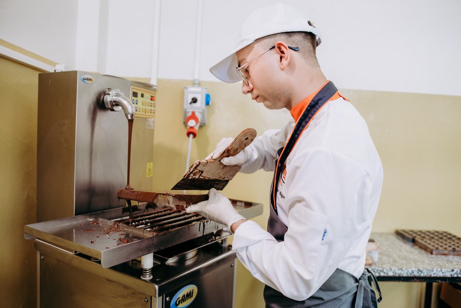 Praliny robione przez uczniów