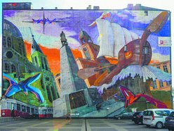 Piotrkowska 152 - найстарший мурал