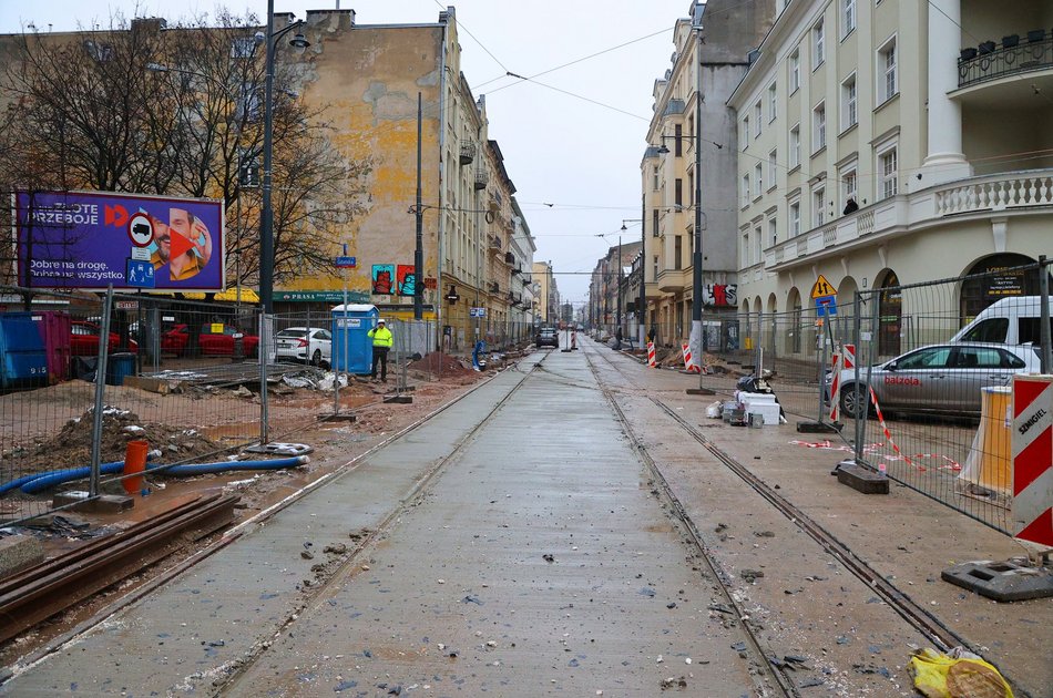 Torowisko na skrzyżowaniu ul. Gdańskiej i ul. Legionów