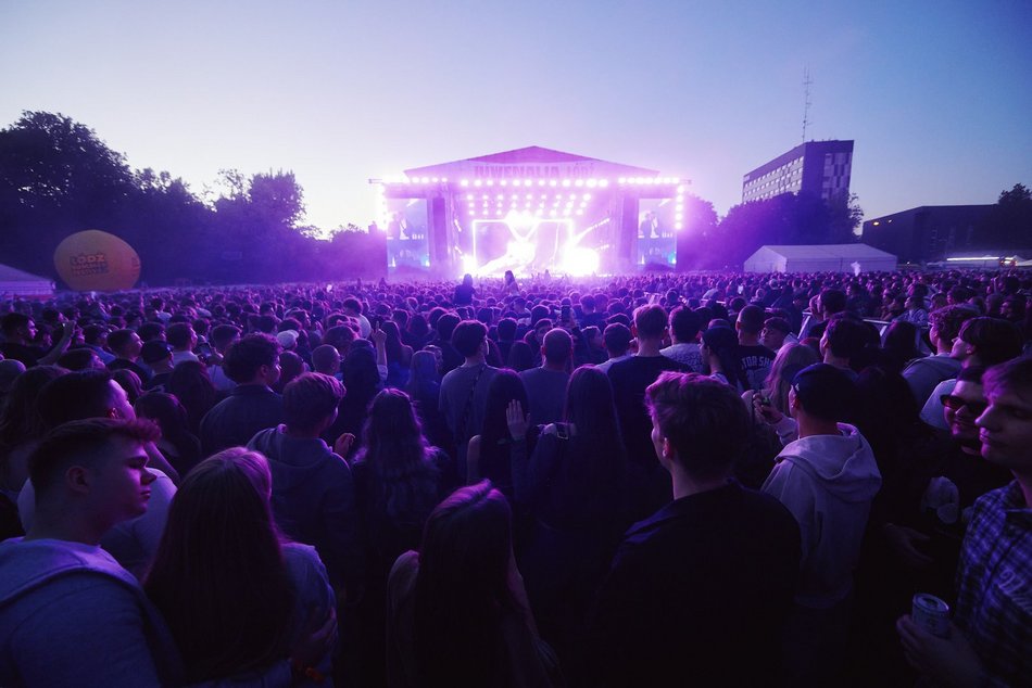 Łódź. Sentino na Juwenaliach 2026 w Łodzi. Król Malagi rozbujał tłum pod sceną!