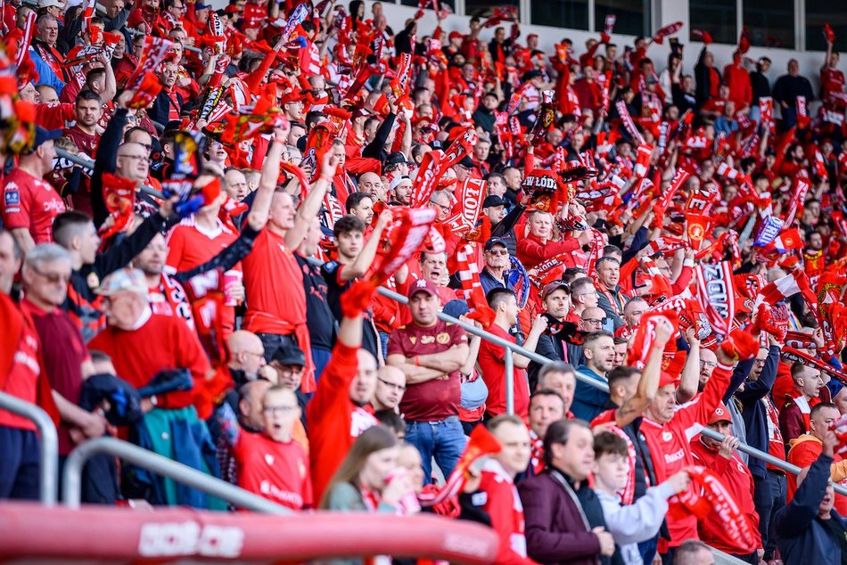 Łódź. Kibice na meczu Widzew Łódź z Motorem Lublin. Odszukaj się w galerii