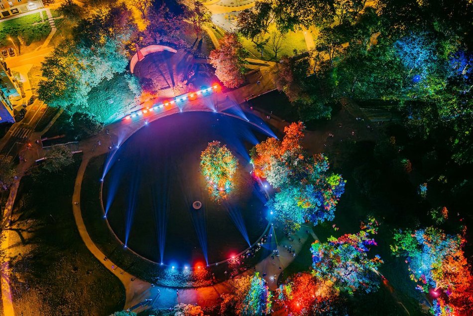 Light Move Festival Łódź 2025 z lotu ptaka! Te widoki zachwycą każdego!