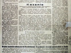 Gazeta „Wolna Łódź” ze stycznia 1945 r.