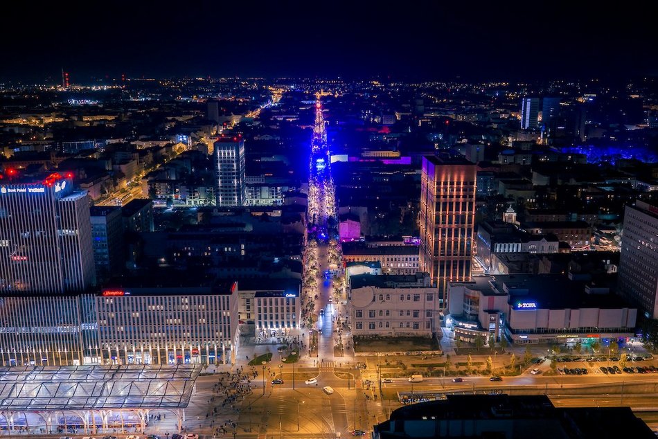 Light Move Festival Łódź 2025 z lotu ptaka! Te widoki zachwycą każdego!