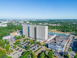 budynek szpitala widziany z góry