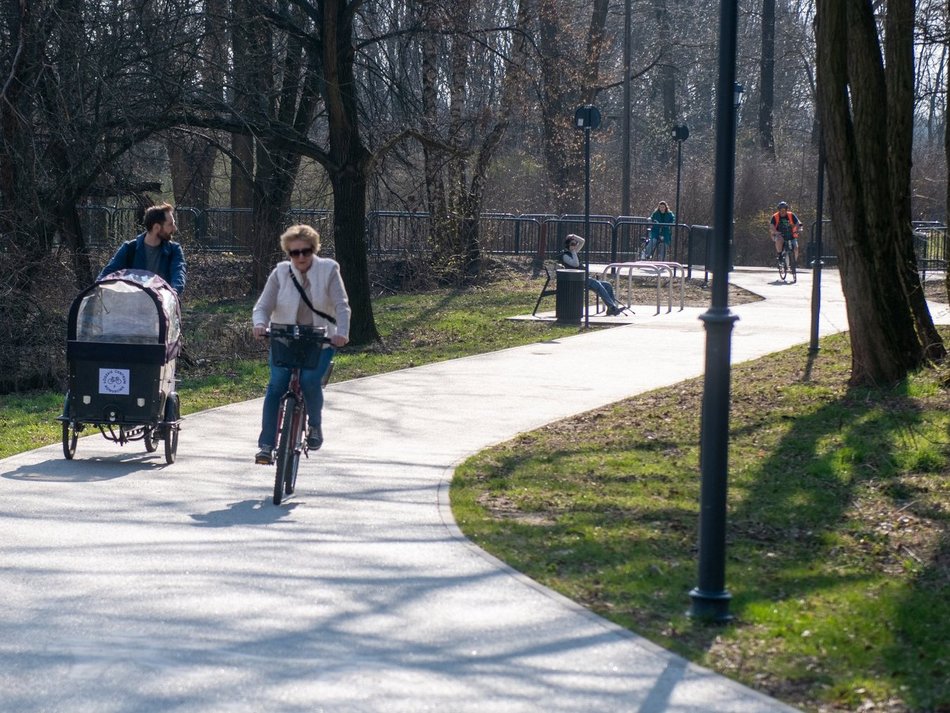 Łódź. Droga rowerowa