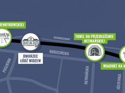 Łódź. Nowa kładka, tunel i wiadukt na mapie