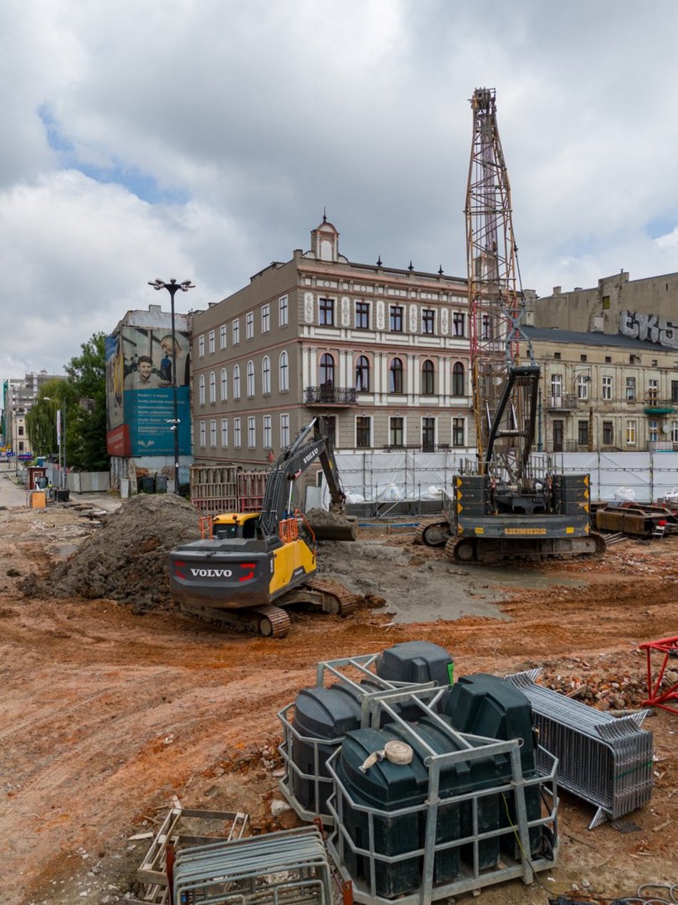 Tunel pod Łodzią. Budowa stacji Łódź Śródmieście