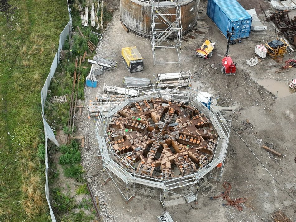 Tunel pod Łodzią, demontaż Faustyny