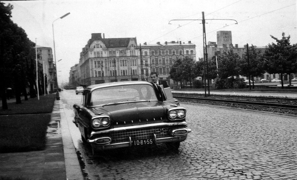 Łódź. Ulica Targowa - rok 1968