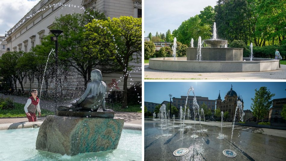 Łódź. Fontanny powróciły! Czas na wodne szaleństwo w mieście