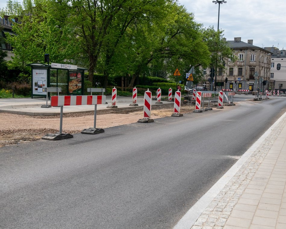 Łódź. Ulica Skłodowskiej-Curie w Łodzi