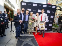 Piotr Marczewski w Alei Gwiazd na Piotrkowskiej w Łodzi. Kompozytor uhonorowany!