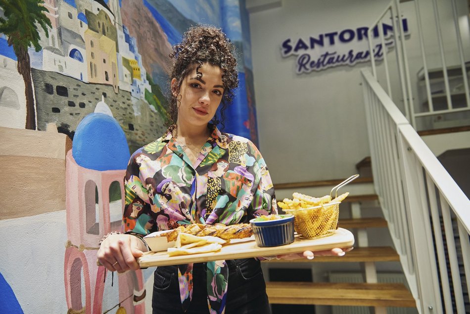 Santorini - restauracja z kuchnią grecką przy ul. Piotrkowskiej 37