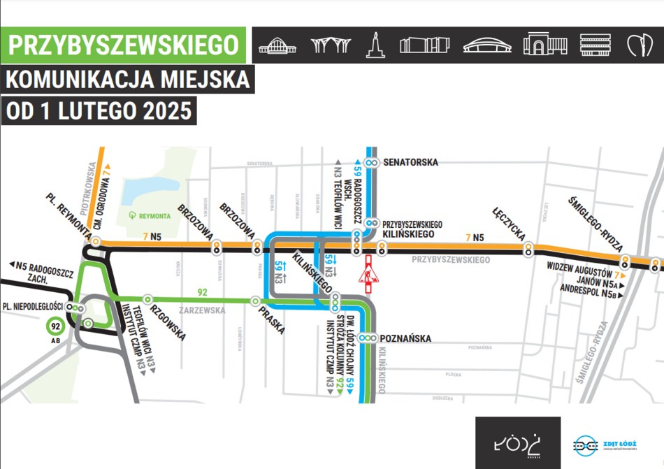 Łódź. Tramwaje MPK Łódź wróciły na Przybyszewskiego!