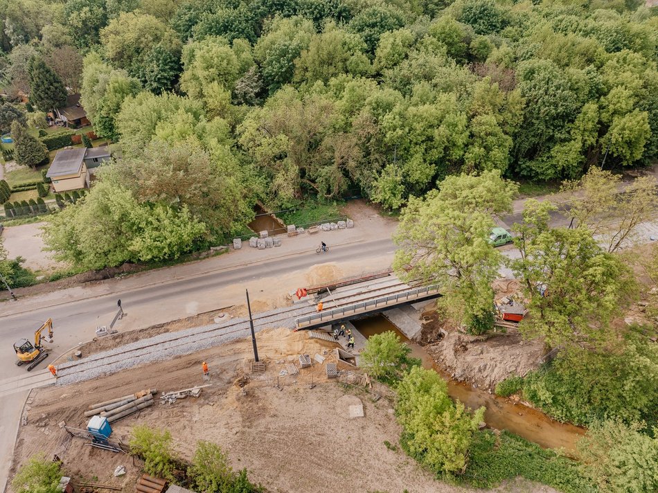 Budowa torowiska do Konstantynowa