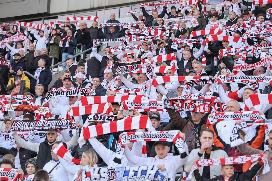 Łódź. Kibice na meczu ŁKS Łódź z Ruchem Chorzów. Byłeś/aś? Znajdź się w galerii!