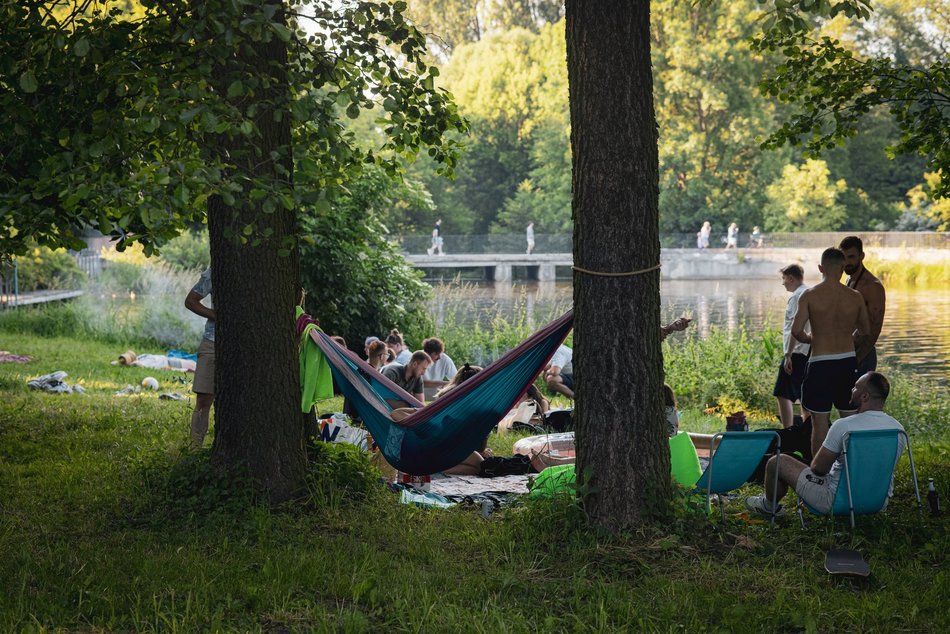 Łódź. Noc Kupały na Stawach Stefańskiego w Łodzi