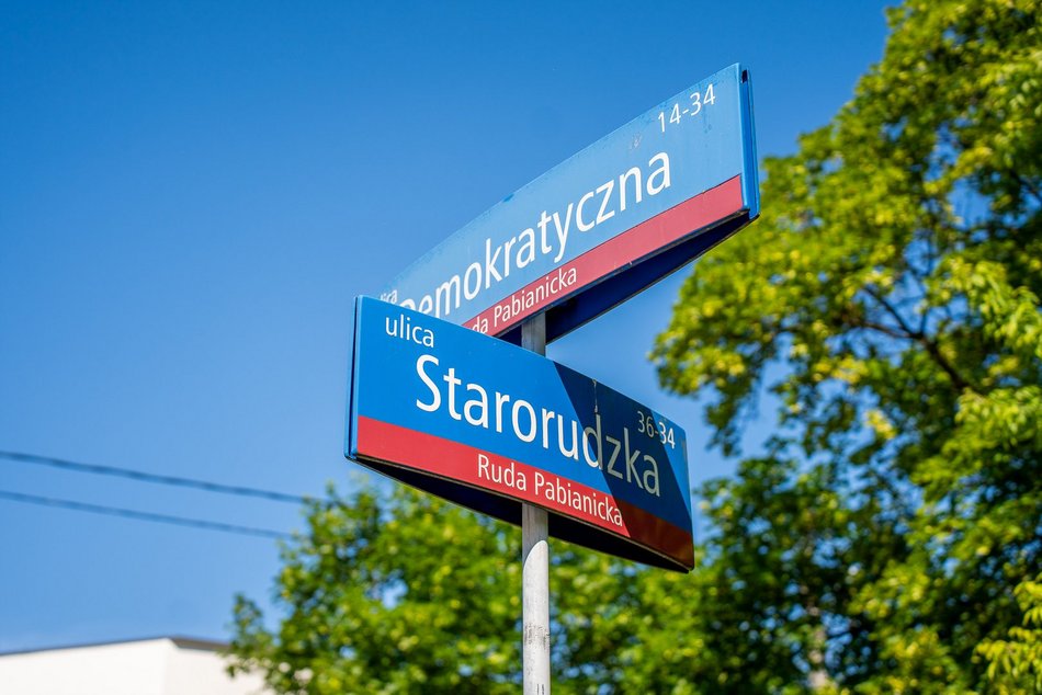 Łódź. Ulica Starorudzka w Łodzi