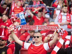 Kibice na meczu Widzew Łódź - Piast Gliwice