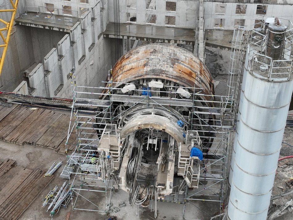 Tunel pod Łodzią, demontaż Faustyny