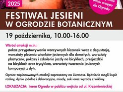 Łódź. Festiwal Jesieni w Ogrodzie Botanicznym w Łodzi. Kiermasz, warsztaty i dobre jedzenie