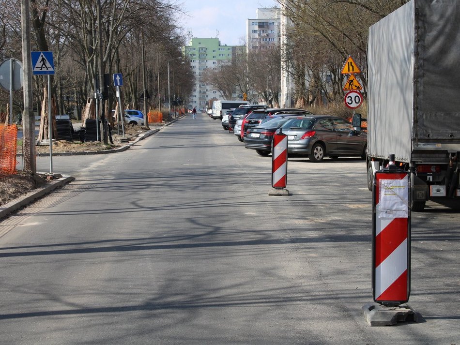 Łódź. Remont ul. Łanowej w Łodzi