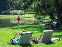 Łódź. Park na Młynku w Łodzi